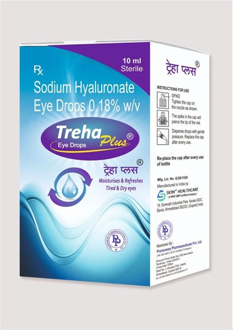 Treha Plus Sodium Hyaluronate Eye Drop 0 18 W V At Rs 310 Piece In