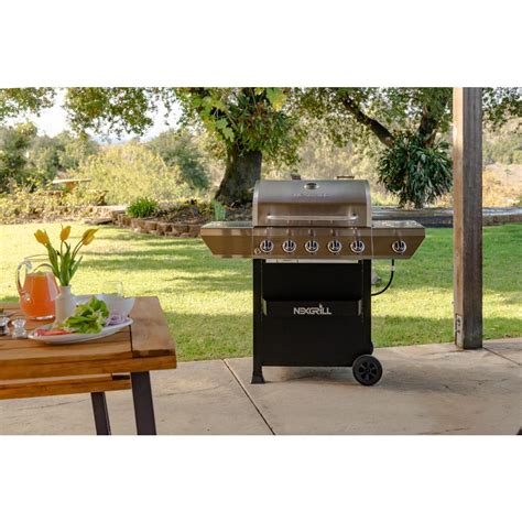 Nexgrill 5 Burner Propane Gas Grill In Stainless Steel With Side Burne Mrorganic Store