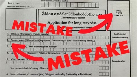 How To Fill In Czech Visa Application Form CORRECTLY YouTube