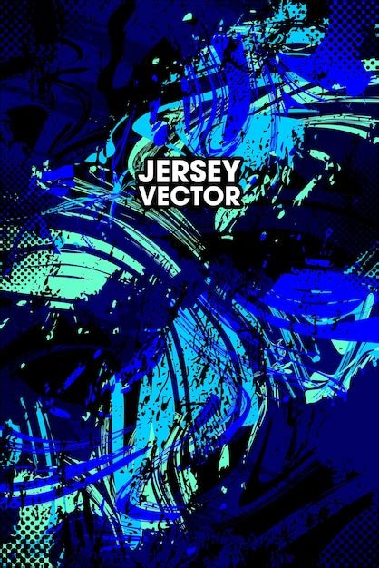 Premium Vector Abstract Grunge Blue Shades Jersey Design Idea