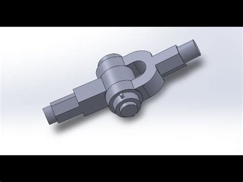 Assembling Knuckle Joint Components In Solidworks Youtube