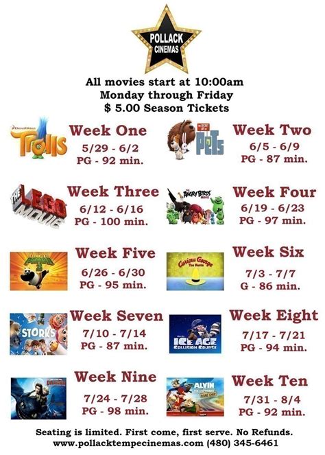 Summer Movie Programs For Kids