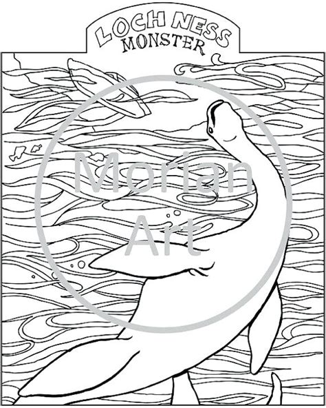 Loch Ness Monster Coloring Page At Getdrawings Free Download