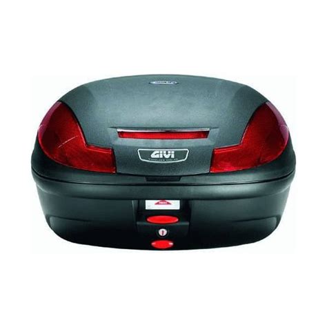 Givi E470 Simply Iii Monolock Top Case Red Reflectors Black Cover