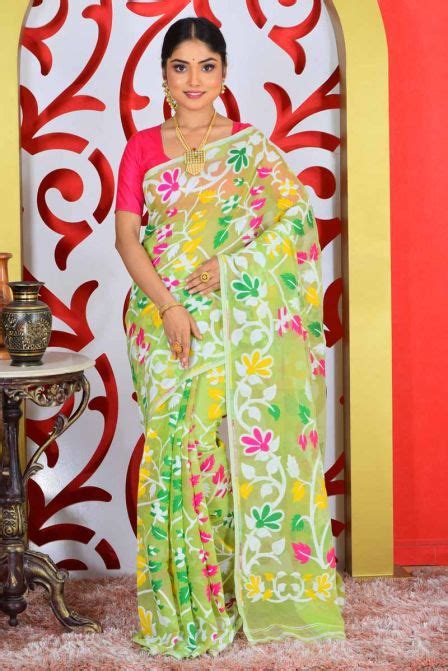 Soft Dhakai Jamdani Saree Adi79737