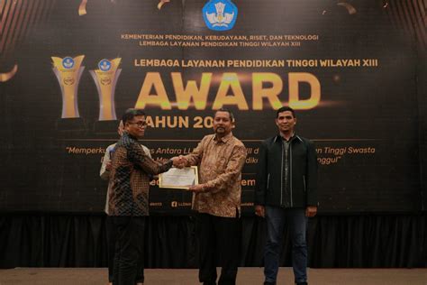 Lldikti Wilayah Xiii Award Tahun Bentuk Apresiasi Kepada Kinerja