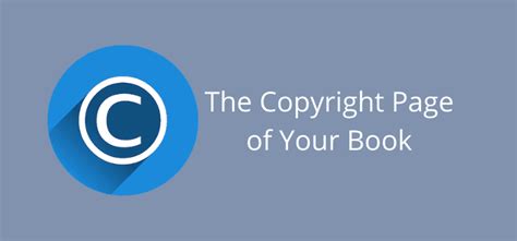 The Copyright Page For Your Book With A Free Template Book Copyright