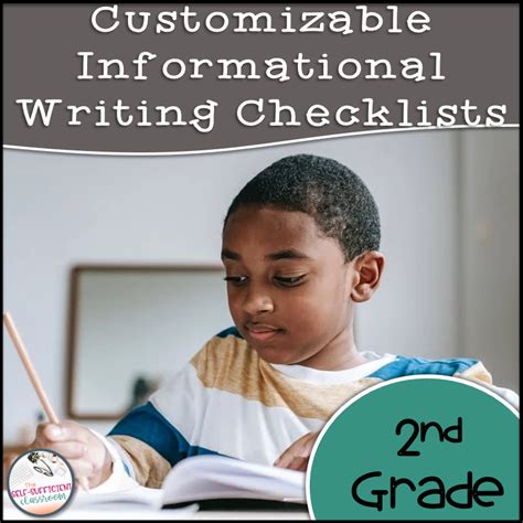 2nd Grade Informational Writing Checklist EDITABLE - Classful