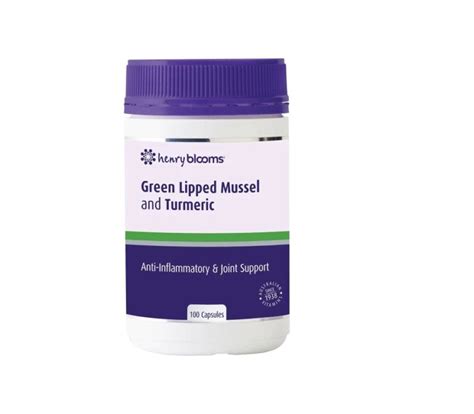 HENRY BLOOMS Green Lipped Mussel And Turmeric 100 Capsules Buy In