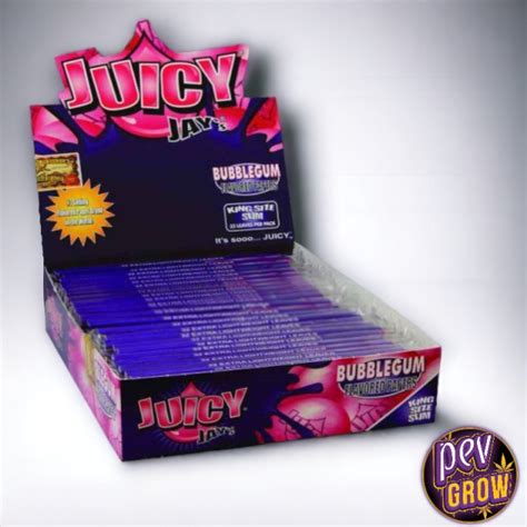 Buy Juicy Jay S King Size Bubble Gum Flavored Rolling Papers Pevgrow