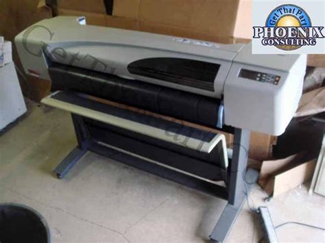 Hp C7770b Designjet 500 42 Wide E Plotter Printer Perfect