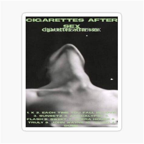 Cigarettes After Sex Band Sticker For Sale By RockfanStore Redbubble