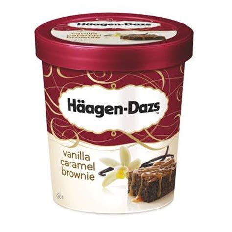 Glace H Agen Dazs Ml Vanilla Caramel Brownie Luz Pizza