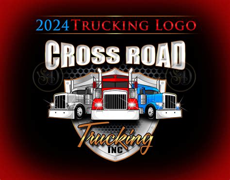 Customizable Digital Trucking Logo With Your Company Name In A