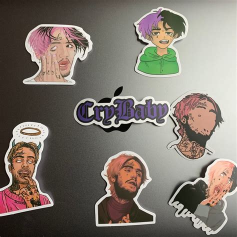 Lil Peep Stickers Pop Music Stickers For Phone Bottle Laptop Etsy