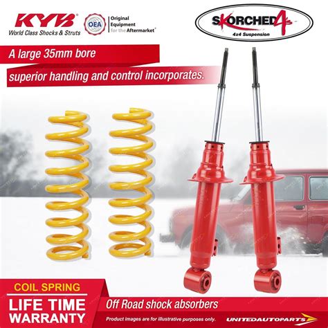 Front Kyb Skorched S Shock Absorbers Raised King Springs For