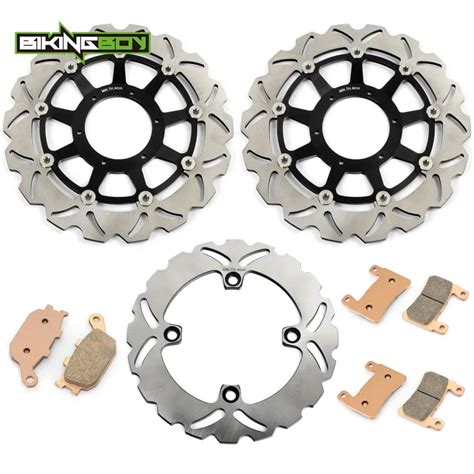 Bikingboy Front Rear Brake Discs Disks Rotors Pads For Honda Cbr Rr