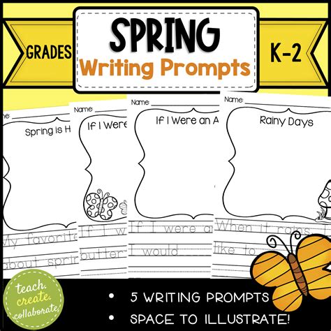 Writing Prompts For Kindergarten Spring