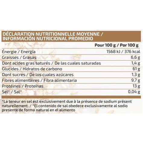 MVP FARINE D AVOINE 1KG Plusieurs Parfums Dynamic Store