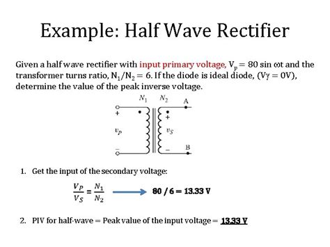 Recall Lecture 8 Full Wave Rectifier Center Tapped