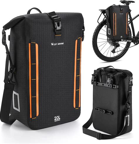 ICOCOPRO Fahrradtasche für Gepäckträger 20L 100 Wasserdicht