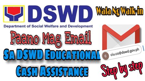 How To Email DSWD For Educational Cash Assistance Paano Mag Email Sa