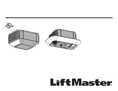 User Manual Liftmaster English Pages