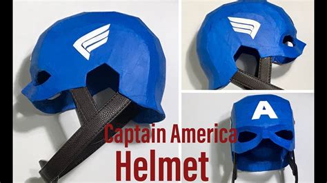 How To Make Captain America Helmet Out Of Cardboard Diy The Avengers