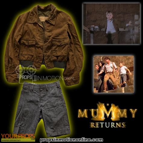 The Mummy Returns Alex (Freddie Boath) Jacket and Shorts original movie ...