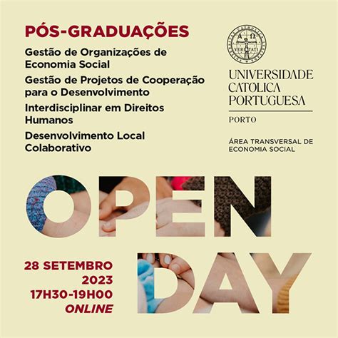 Open Day Das P S Gradua Es Da Rea Transversal De Economia Social