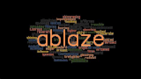 ABLAZE: Synonyms and Related Words. What is Another Word for ABLAZE ...