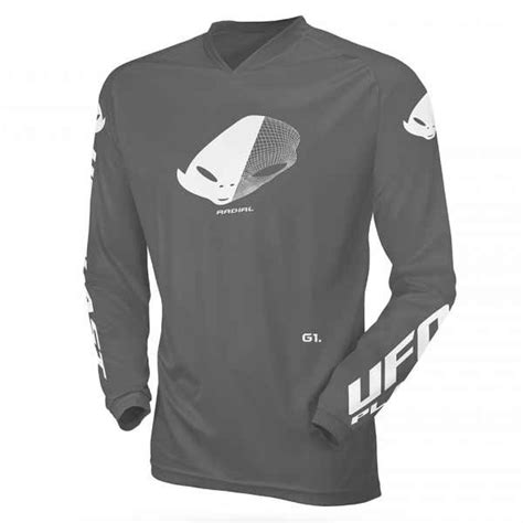 Maillot Motocross Ufo Plast Radial Gris Enfant