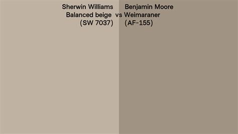 Sherwin Williams Balanced Beige Sw Vs Benjamin Moore Weimaraner