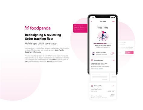 Foodpanda Order Tracking Experience Behance