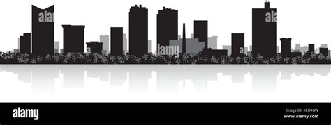 Fort Worth Usa City Skyline Silhouette Vector Illustration Stock Vector