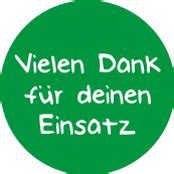 Danke Emblem Vielen Dank für deinen Einsatz 50mm grün bei Deitert