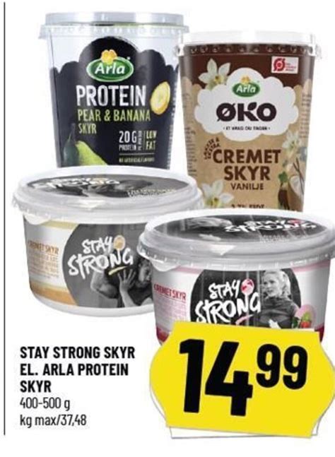 STAY STRONG SKYR EL ARLA PROTEIN SKYR tilbud hos Løvbjerg