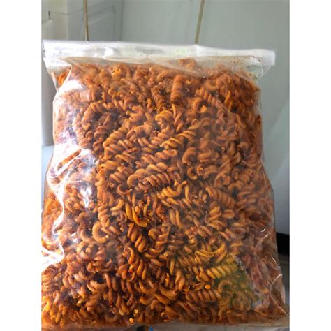 Jual Makaroni Spiral Ulir Kriting Extra Pedas Dan Bumbu Balado Kemasan