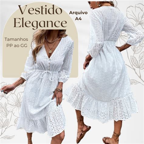 Vestido Elegance Molde Em Pdf Jaqueline Hotmart