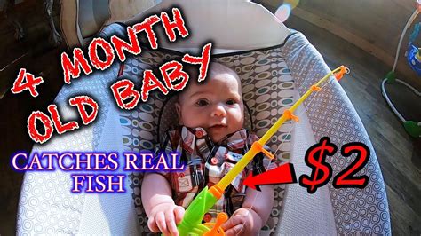 Baby Catches Huge Fish On Cheap Toy Fishing Rod Fishing Challenge