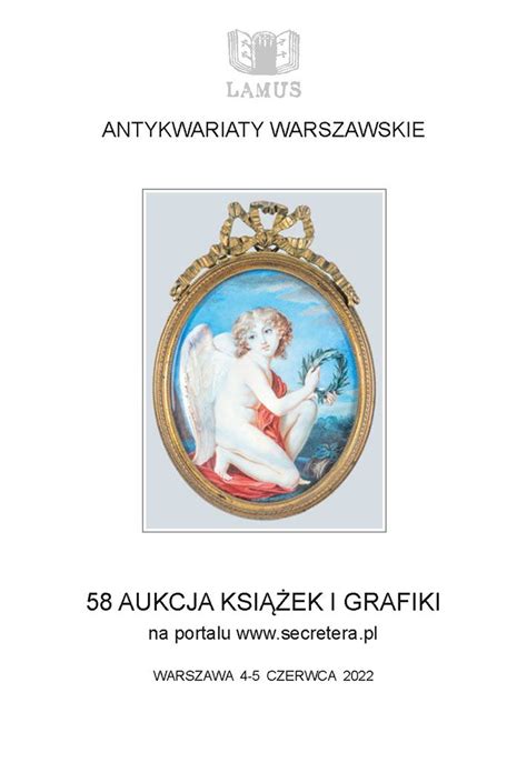 Katalog 58 Aukcji Książek i Grafiki