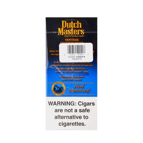 The Unflavored Machine-Made Dutch Masters Palma Cigars – Tobacco Stock