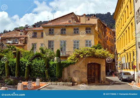 Grasse Architecture Of Grasse Town Editorial Photo Image Of