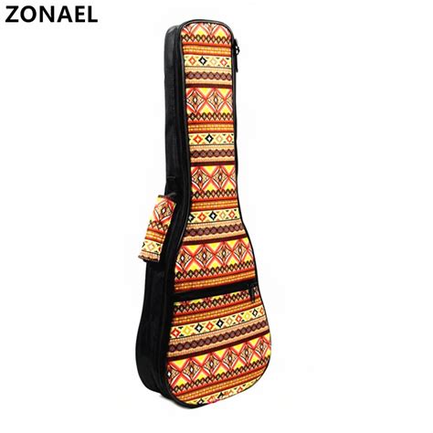 Zonael 21 23 24 26 Soprano Concert Tenor Ukulele Bag Case Backpack With Double Shoulder Strap