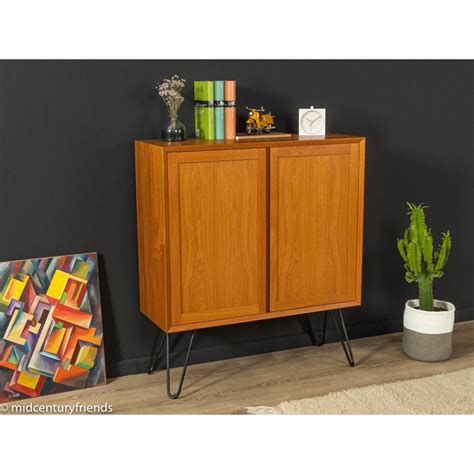 Vintage Teak Highboard With Two Doors By Poul Cadovius Denmark 1960s