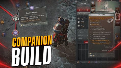 Perfect Druid Companion Build Diablo 4 YouTube