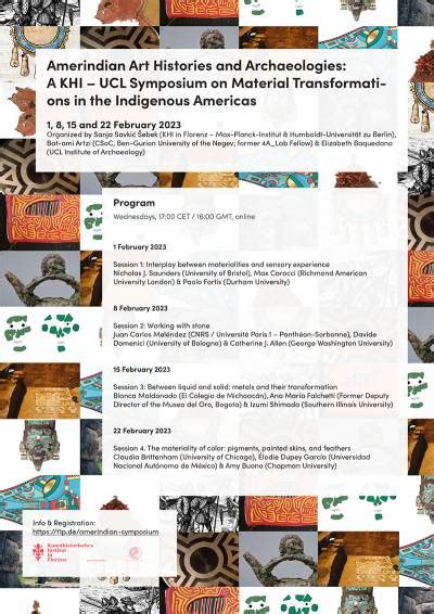 Amerindian Art Histories and Archaeologies: Session 4 | Institute of Archaeology - UCL ...