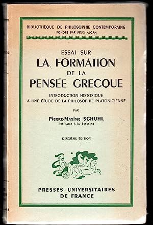 Essai Sur La Formation De La Pens E Grecque Introduction Historique