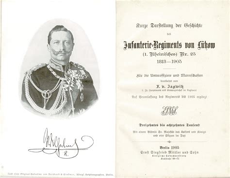 Kurze Darstellung der Geschichte des Infanterie Regiments von Lützow