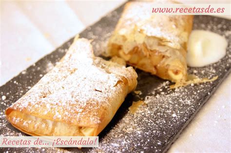 Strudel De Manzana Fácil Receta Tradicional Alemana Recetas De Escándalo